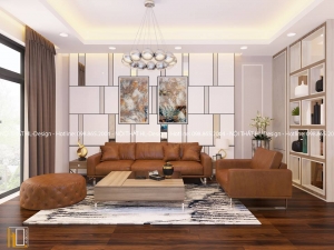 Thiết kế nội thất biệt thự liền kề nhà cô Ngọc - TP Bắc Giang