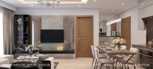 Nội thất căn hộ 2 phòng ngủ chung cư The Sapphire Residence Hạ Long đẳng cấp và sang trọng - Thiết kế nội thất chung cư Hạ Long