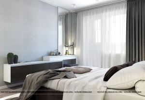 Thiết kế nội thất chung cư tông màu trắng đen hiện đại và độc đáo