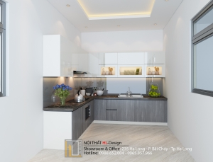 tủ bếp hiện đại Chị Phương - Tp Hạ Long