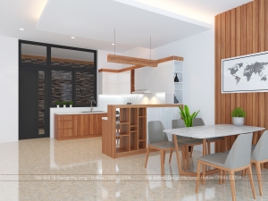 Tủ bếp hiện đại nhà chị Nga - Khu đô thi Hà Khánh - TP Hạ Long