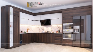 Tủ bếp hiện đại - Tủ bếp Anh Cường - Phường Yết Kiêu - Tp Hạ Long