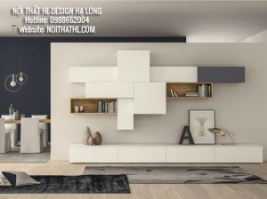 Vách Kệ Tivi Hiện Đại - Nội Thất HL-Design Hạ Long