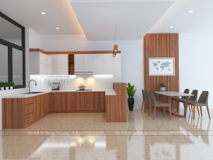 Tủ bếp hiện đại nhà chị Nga - Khu đô thi Hà Khánh - TP Hạ Long