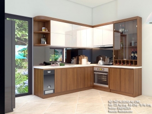 Sở hữu mẫu tủ bếp đẹp ngay giữa Thành phố Hạ Long - Nội thất HL-Design Hạ Long