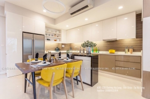 Thiết kế thi công tủ bếp nhà Anh Cường thành phố Hạ Long, mẫu tủ bếp hiện đại nhưng vô cùng sang trọng