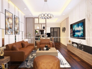 Thiết kế nội thất biệt thự liền kề nhà cô Ngọc - TP Bắc Giang