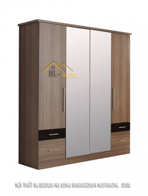 Thiết Kế Tủ Quần Áo Hiện Đại Gỗ Công Nghiệp Cao Cấp Tại Hạ Long - Nội Thất HL-Design Hạ Long