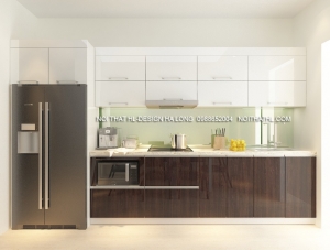 Tủ bếp nhựa Acrylic hiện đại