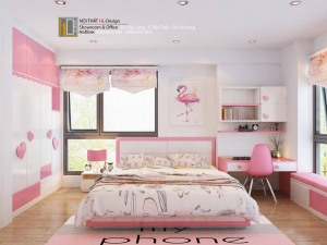 Thiết kế nội thất chung cư căn hộ 3 phòng ngủ chung cư Newlife Hạ Long - chị Phương 