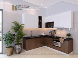 Thiết kế thi công tủ bếp Hạ Long - Nhà Chị Định - Hà Khẩu - Tp Hạ Long