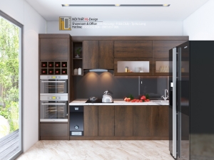 Thiết kế tủ bếp chị Thủy - Hạ Long. Tủ bếp 3M