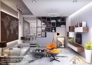 Thiết kế nội thất phòng khách nhà anh Tuấn - Hạ Long bạn nên tham khảo.