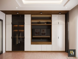 Thiết kế nội thất phòng ngủ hiện đại nhà phố tại Mạo Khê Đông Triều