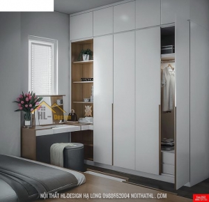 Thiết Kế Tủ Quần Áo Hiện Đại Gỗ Công Nghiệp Cao Cấp Tại Hạ Long - Nội Thất HL-Design Hạ Long