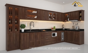 Tủ bếp tân cổ điển - TBCĐ10