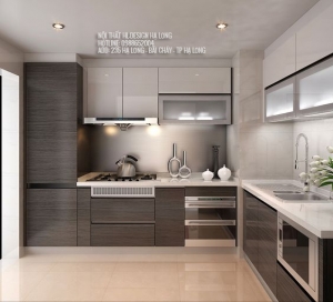 Thiết kế tủ bếp nhựa chịu nước tuyệt đối tại Hạ Long