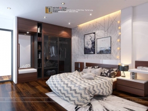 Thiết kế nội thất biệt thự liền kề nhà cô Ngọc - TP Bắc Giang