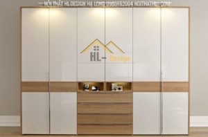  Thiết Kế Tủ Quần Áo Hiện Đại Gỗ Công Nghiệp Cao Cấp Tại Hạ Long - Nội Thất HL-Design Hạ Long