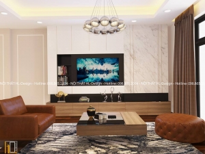 Thiết kế nội thất biệt thự liền kề nhà cô Ngọc - TP Bắc Giang