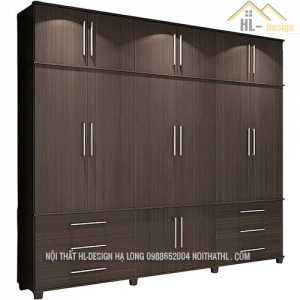  Thiết Kế Tủ Quần Áo Hiện Đại Gỗ Công Nghiệp Cao Cấp Tại Hạ Long - Nội Thất HL-Design Hạ Long