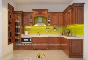 Tủ bếp tân cổ điển - TBCĐ11