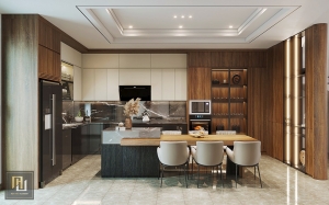 Tủ bếp Hạ Long . Nội thất HL-Design thiết kế thi công tủ bếp chuyên nghiệp tại Quảng Ninh.