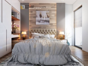 Thiết kế nội thất Chị Vân Anh Chung cư Newlife Tower Hạ Long. Căn 1706C
