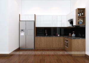 Tủ bếp nhựa hiện đại Hạ Long, thiết kế thi công tủ bếp Hạ long
