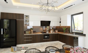 Tủ bếp hiện đại nhà cô Bích - Vườn Vải - TP Hạ Long - Quảng Ninh