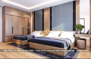 Thiết kế nội thất phòng ngủ đẹp hiện đại cho căn biệt thự tại Hạ Long - Thiết kế nội thất Quảng Ninh