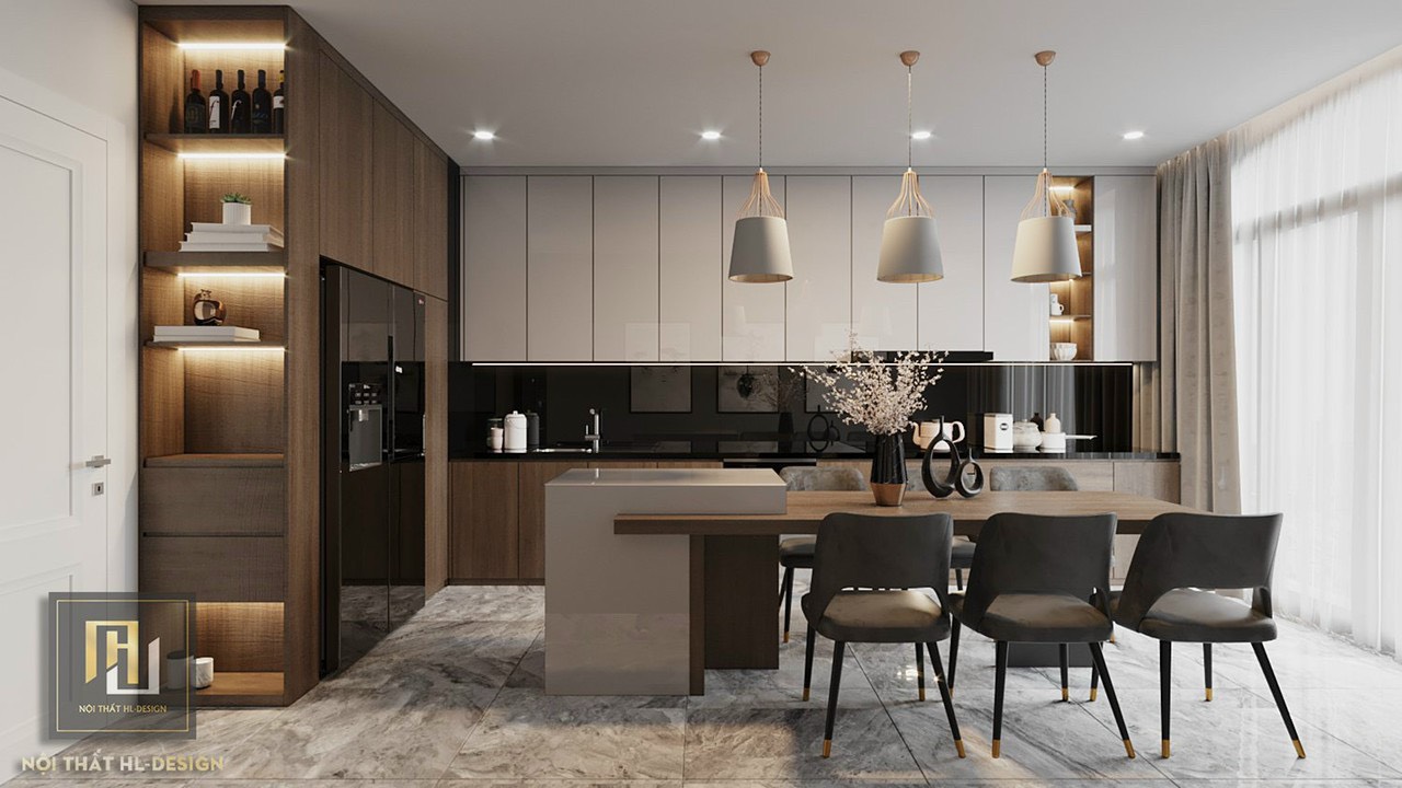 Công ty thiết kế thi công tủ bếp tại Hạ Long. Xưởng sản xuất tủ bếp tại Quảng Ninh. Tủ bếp hiện đại, tân cổ điển Quảng Ninh.